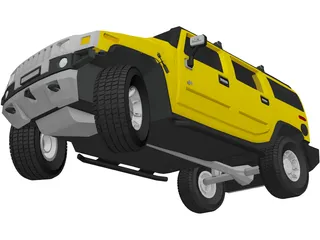 Hummer H2 3D Model