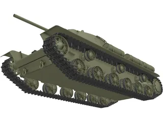 KV-1S 3D Model