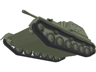 SU-76M 3D Model