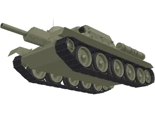 SU-122 3D Model