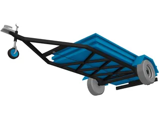 Trailer 1x-Axis 3D Model