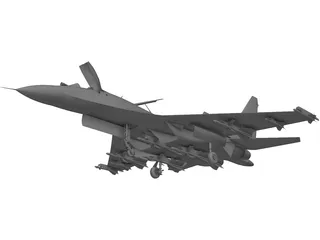 Sukhoi Su-27 Flanker 3D Model