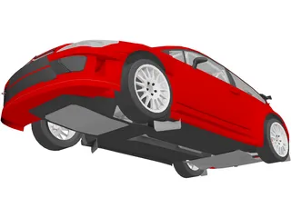 Citroen C4 WRC 3D Model