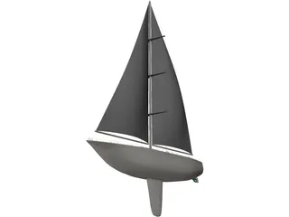 Plam Boat 3D Model