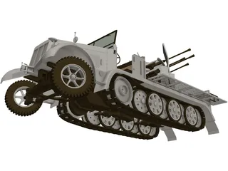 Sdkfz 7 3D Model