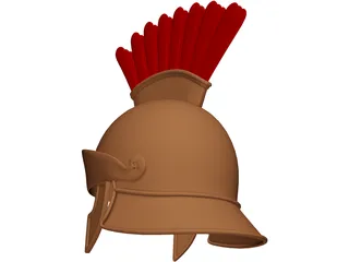 Greek Ancient Helmet 3D Model