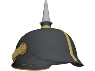 Prussian Helmet 3D Model