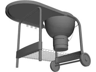 Deep Fryer BBQ Grill 3D Model