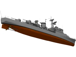 Commandant Riviere Frigate (1964) 3D Model