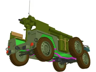 M151 A2 [+Tow Missile Launcher] 3D Model