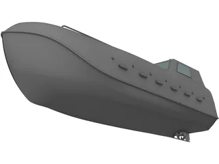 Freefall boat 3D Model