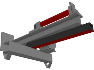 Horizontal/vertical log splitter 3D Model