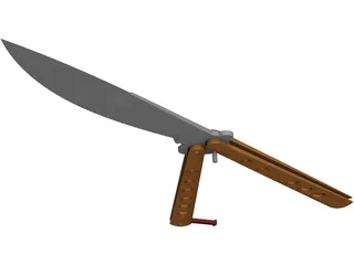 Balisong Knife 3D Model