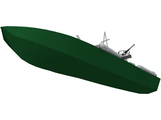 PT 109 Boat 3D Model