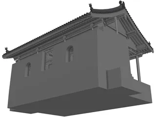 Chinese Ancient Stage 3D Model