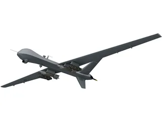 General Atomics MQ-9 Reaper UAV Drone 3D Model