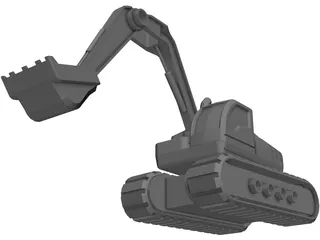 Excavator 3D Model