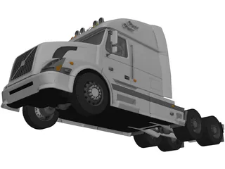 Volvo VNL-670 (2008) 3D Model