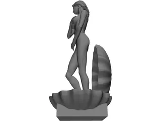 Aphrodite in Shell 3D Model