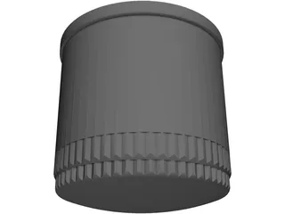 Oil Filter 3D Model