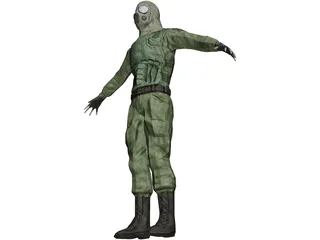 Commando 3D Model