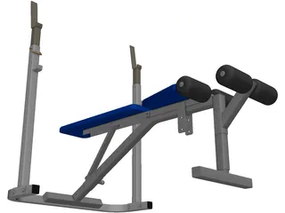 Bench Press 3D Model