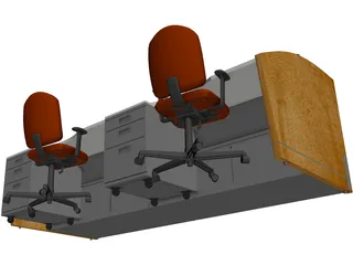 NOC Workstation 3D Model