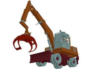 Minelli cm190 Excavator 3D Model