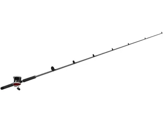 Penn Deep Sea Fishing Rod Reel Combo 3D Model