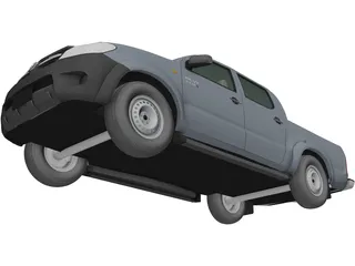 Toyota Hilux Crew Cab 2.5 STD 3D Model