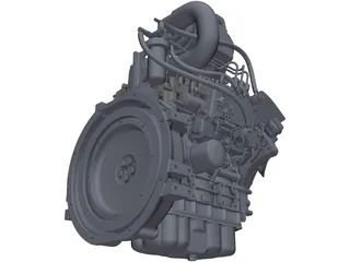 Engine Isuzu 3CA1GZG01 3D Model