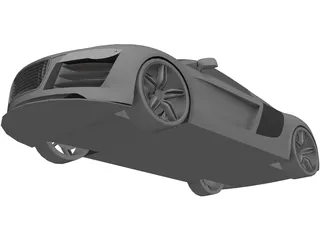 Audi R8 3D Model