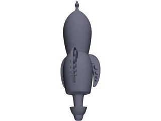 Retro Rocket BK 3D Model