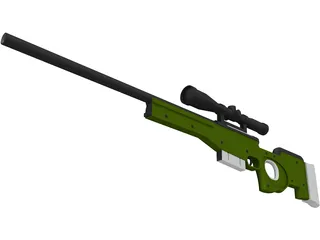 L96A1 3D Model