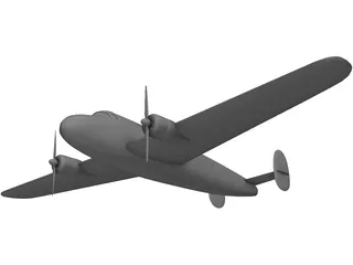 Lockheed L-10 Electra 3D Model