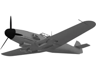 Messerschmitt ME-109 F1 3D Model