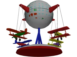 Toy Carousel 3D Model