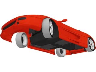 Ferrari F355 Spyder (1996) 3D Model