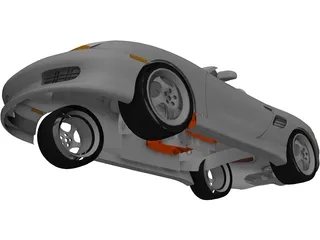 Porsche Boxster (1997) 3D Model