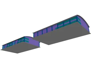 Industrial Units 3D Model