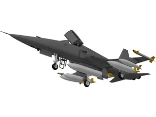 F-5E 3D Model