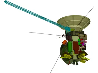 Cassini Satellite 3D Model