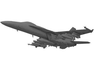 F-18E 3D Model