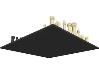 Chess Set 3D Model