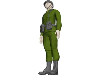 Soldier Male 3D Model