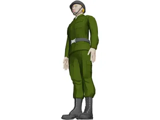 Soldier Male 3D Model