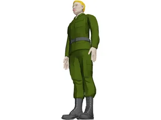 Soldier Male 3D Model