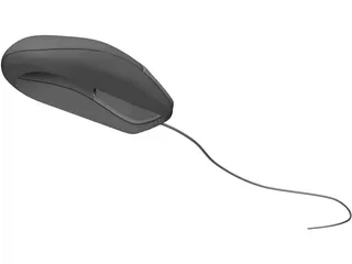 Optical Mouse 3D Model