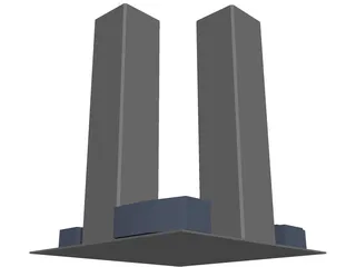 Twin Tower 3D Model