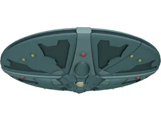 UFO Invader 3D Model